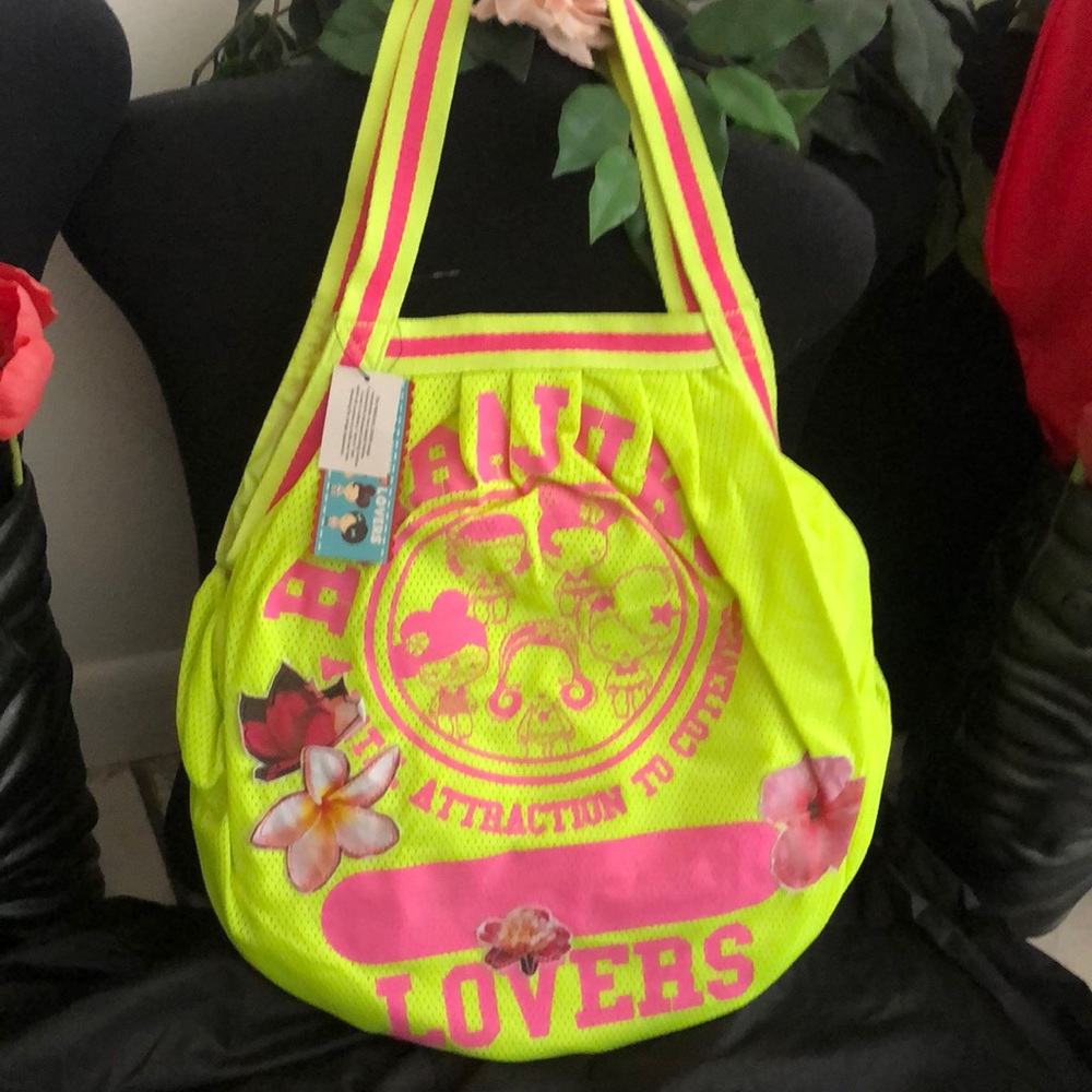 Bright yellow Harajuku handbag